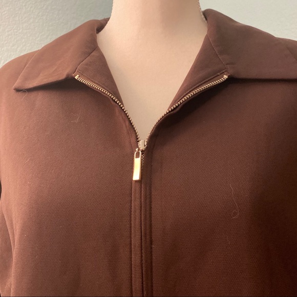 Norton McNaughton Vintage Zippered Jacket, Brown - Picture 2 of 6